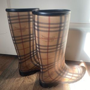 Burberry Haymarket Check rainboots